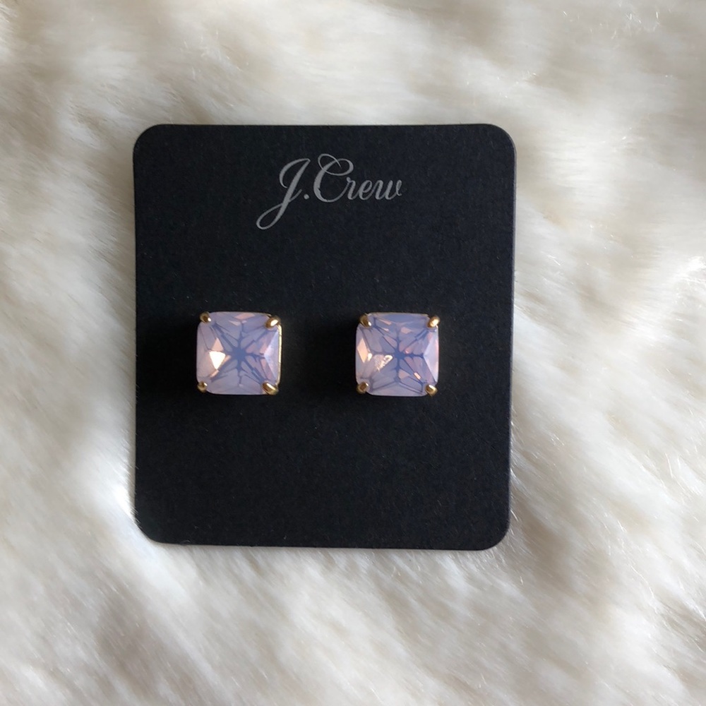 J.Crew iridescent pink earrings
